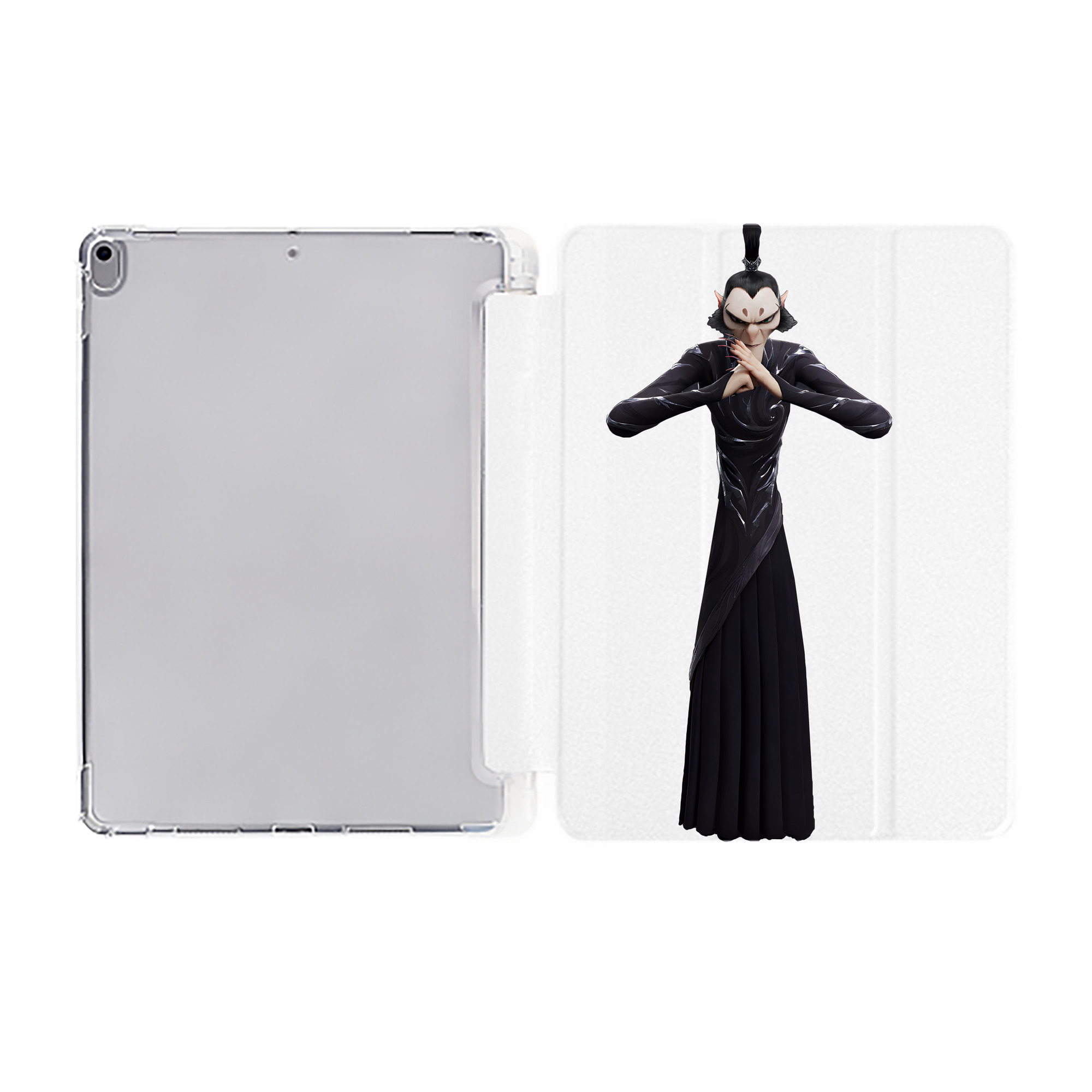 （画像用） Ne Zha 2 ナタ 魔童の大暴れ IPad ケース ペン収納付き 三つ折りスタンド PUレザー×シリコン 対応機種9.5/10.5/10.9インチ